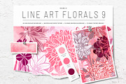 Floral Procreate Stamp Brushes 9, a Brushes & More by DeloresArt (Thumbnail 1 of 8)