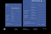 Blue Simple Invoice, a Stationery Template by Neermana (Thumbnail 1 of 4)