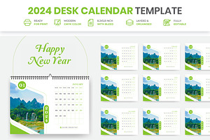 Business Desk Calendar Plan 2024