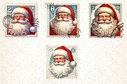 Postage Stamp Santa Claus Clipart, an Illustration by CreationArt (Thumbnail 4 of 5)