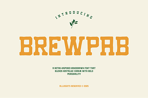 BREWPAB - Retro Display Font