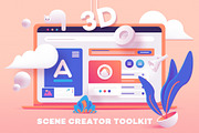 3D Toolkit-UI Elements Scene Creator, an UI Kit Template by Polar Vectors (Thumbnail 1 of 15)