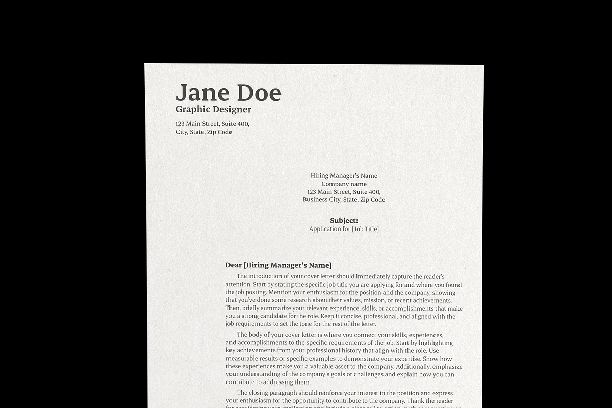 CV/Resume & Cover Letter Template_03, a Resume Template by Akreatipe (Photo 2 of 4)
