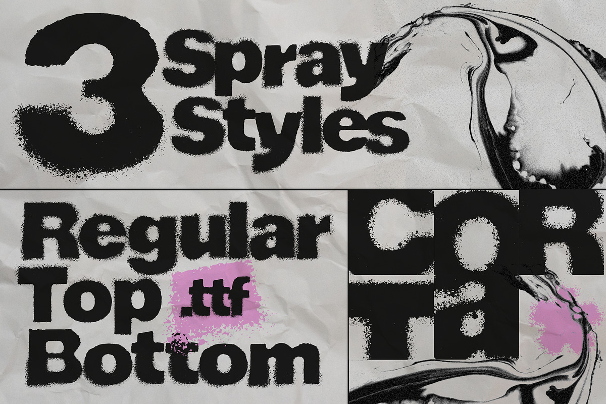Corta Spray, a Sans Serif Font by Flavortype (Photo 3 of 16)