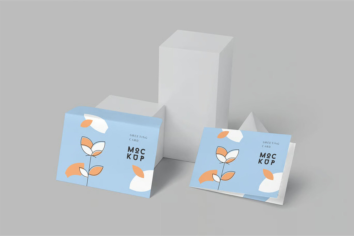 Invitation & Greeting Card Mockups, an Advertising Mockup by megostudi0 (Photo 5 of 6)