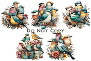 Christmas Birds Clipart, an Illustration by Craft Nest (Thumbnail 7 of 7)