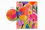 Color Pop Florals, a Decorative Illustration by rileyBgraphics (Thumbnail 7 of 7)