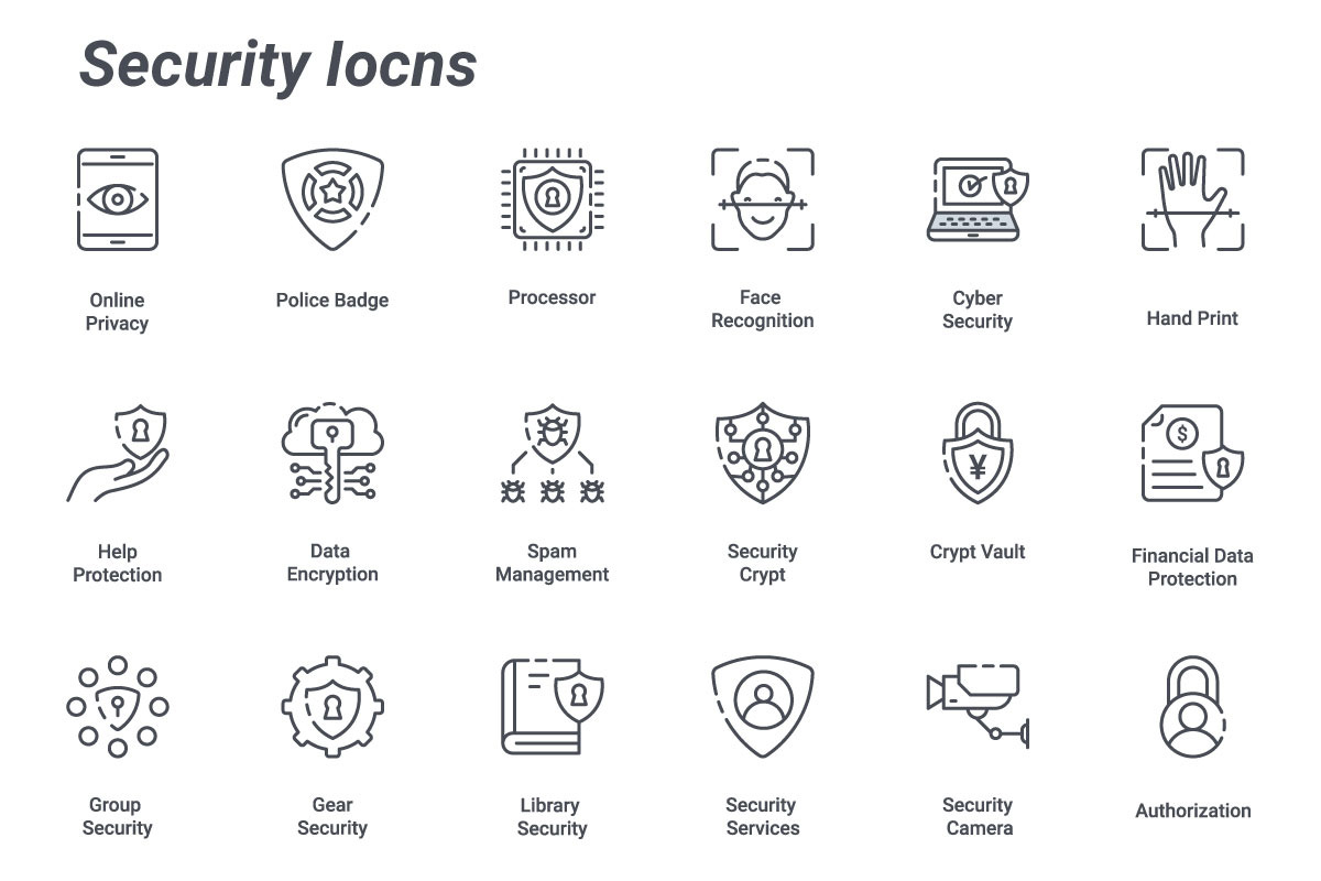 Security, an Outline Icon by Color Cubes (Photo 4 of 5)