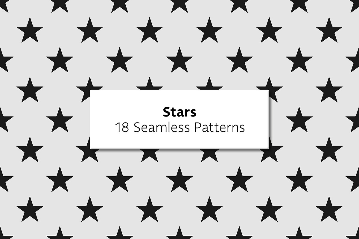 Stars - 18 Seamless Patterns, a Pattern Graphic by Tustan (Photo 1 of 5)