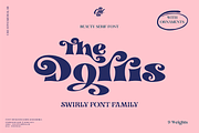 Dorris - Swirly Summer font family, a Slab Serif Font by creativemedialab (Thumbnail 1 of 18)