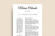 Simple Resume Template (MS Word), a Resume Template by Priiiiiiiiiiiiiint ! (Thumbnail 1 of 2)