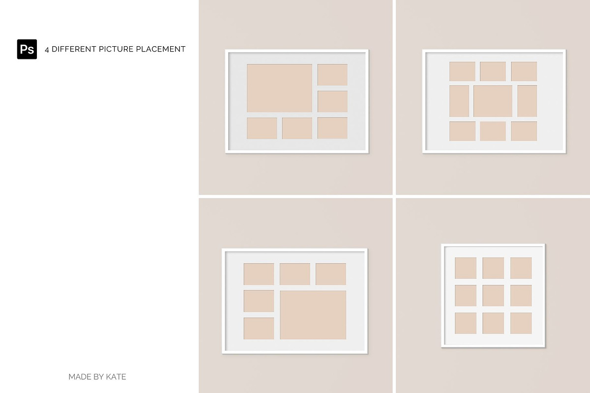Collage Picture Frame Mockups Bundle, a Mockup by Kate Roubin (Photo 4 of 10)