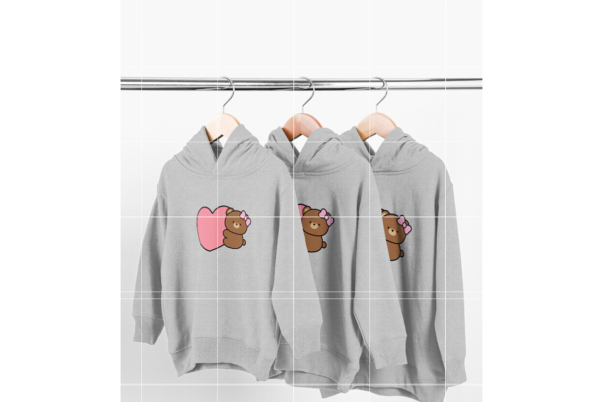 Cute Bear with Heart SVG, an Illustration by TheHitShop (Photo 9 of 10)