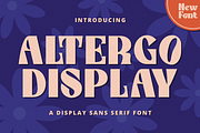 Altergo Display, a Sans Serif Font by RockboyStd (Thumbnail 1 of 12)