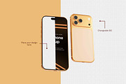 iPhone 17 Pro Mockup - 5 Scenes, an iPhone Mockup by Modern Studio (Thumbnail 2 of 7)