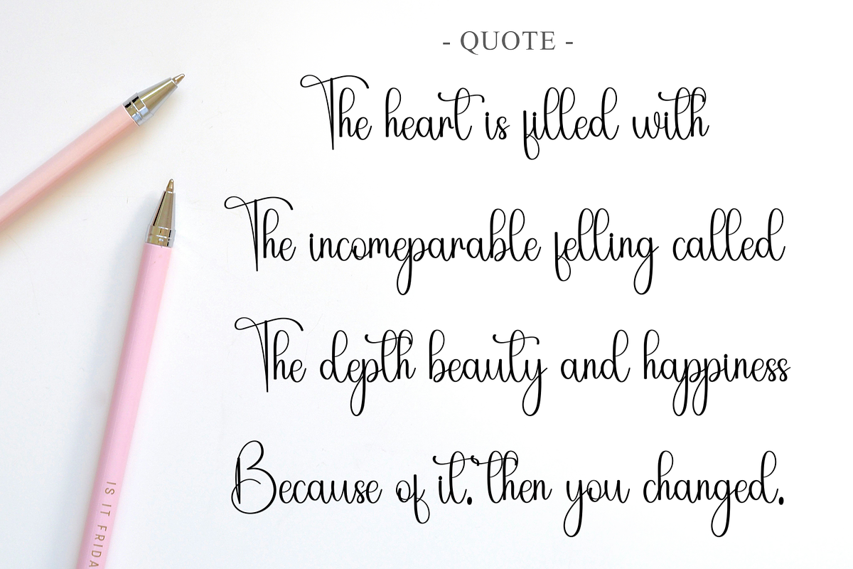 Winter Highland, a Script Font by FreshTypeINK (Photo 7 of 8)