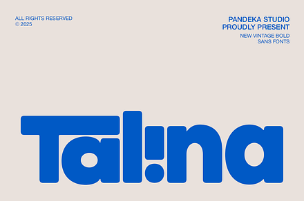 Talina - Playful Bold Sans