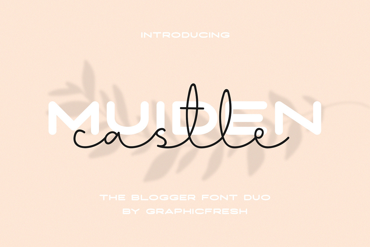 Muiden Castle - The Blogger Font Duo preview 7