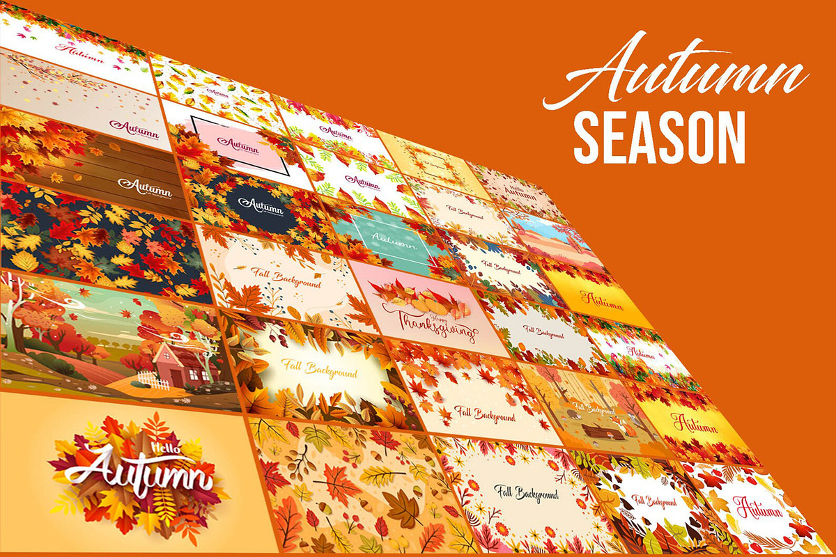 Autumn Background Bundle, a Background Graphic by Digital Studio (Photo 2 of 3)