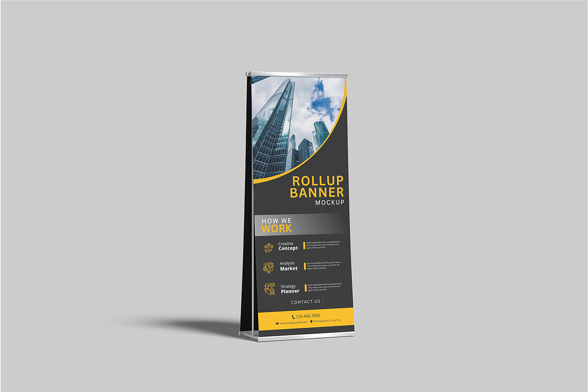 Rollup Banner Mockup, a Print Template by Amigos__46 (Photo 2 of 6)