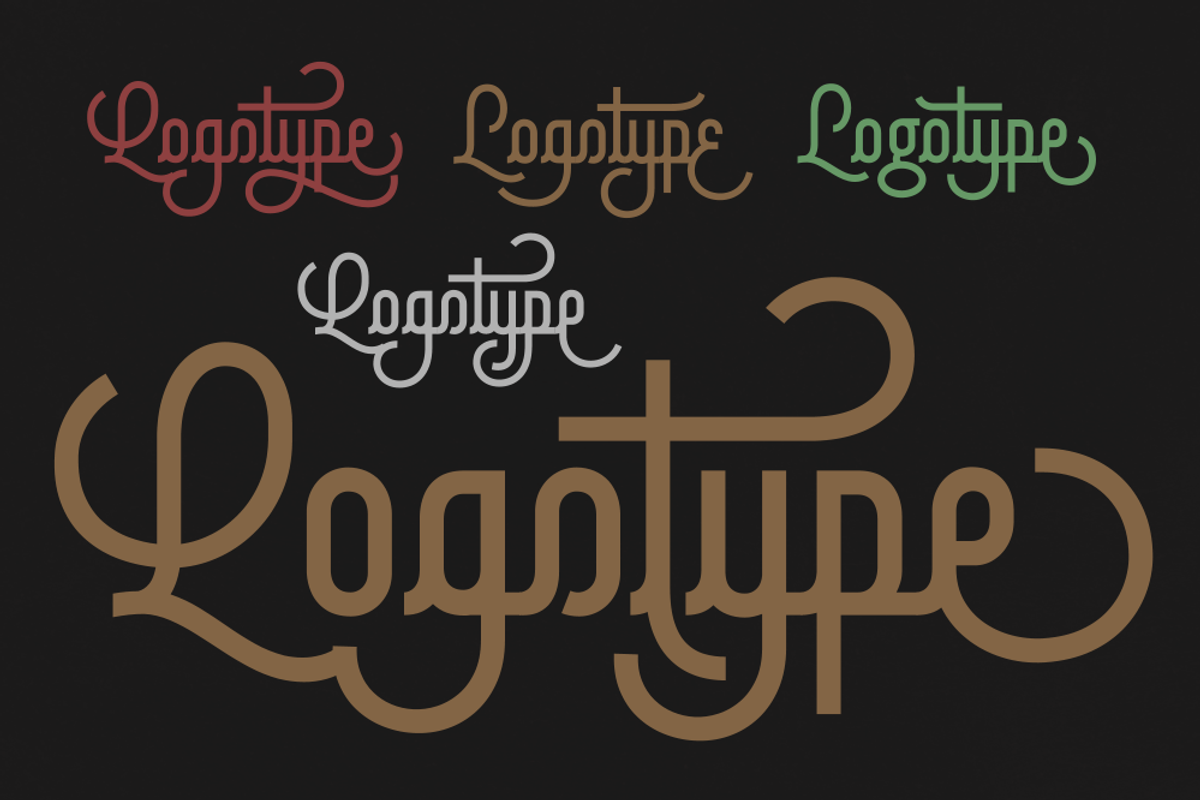 Brotherline - Logotype Font preview 5