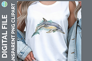 Dolphin Illustration Bundle, 22 PNG, an Animal Illustration by Enliven Designs (Thumbnail 5 of 8)