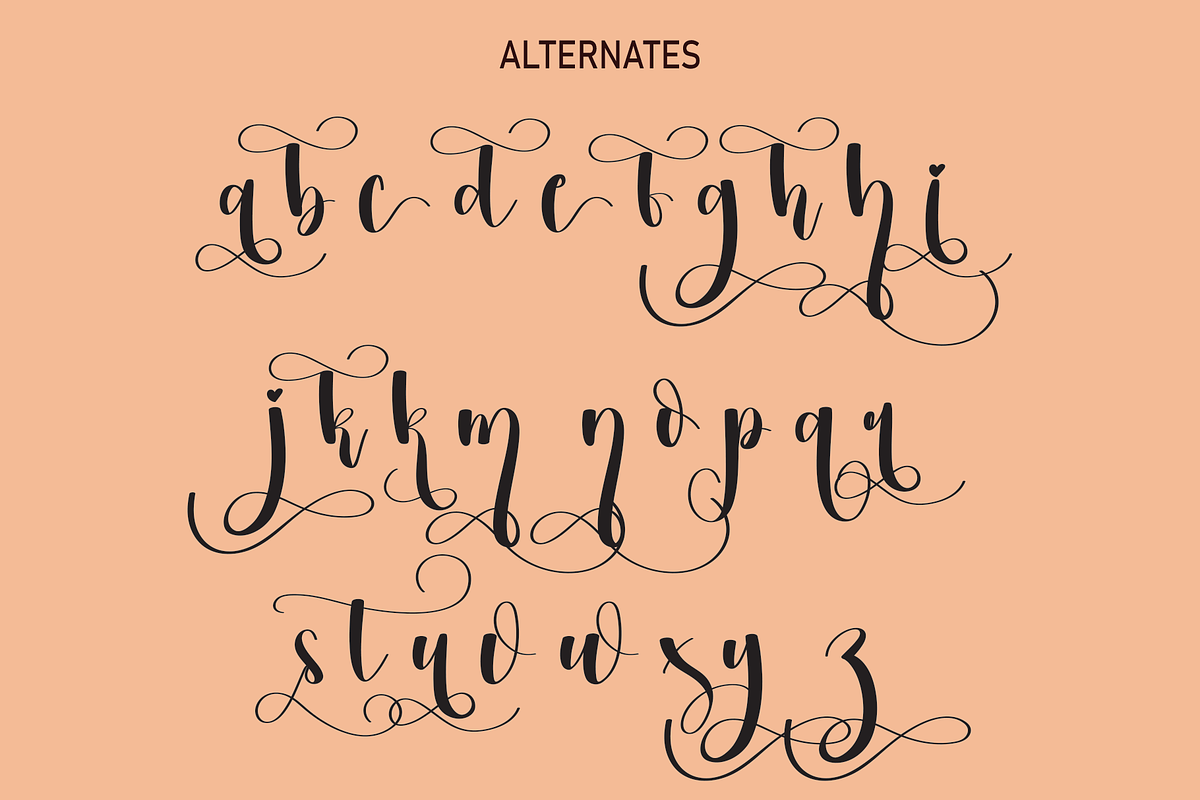 Pumpkin | Script font, a Script Font by Scratchones (Photo 7 of 8)