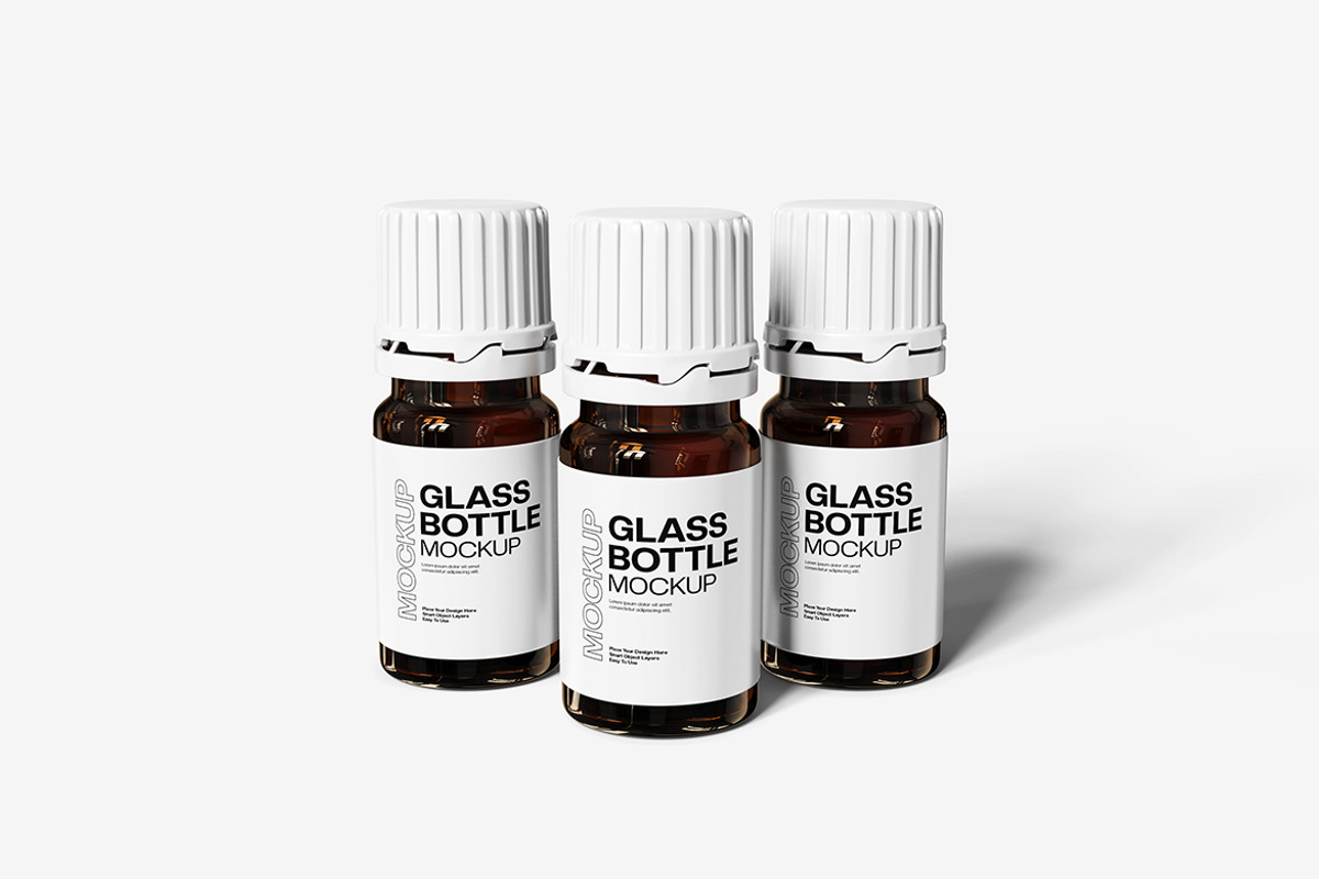 Glass Bottle Mockup, a Packaging Mockup by bimockup (Photo 5 of 6)
