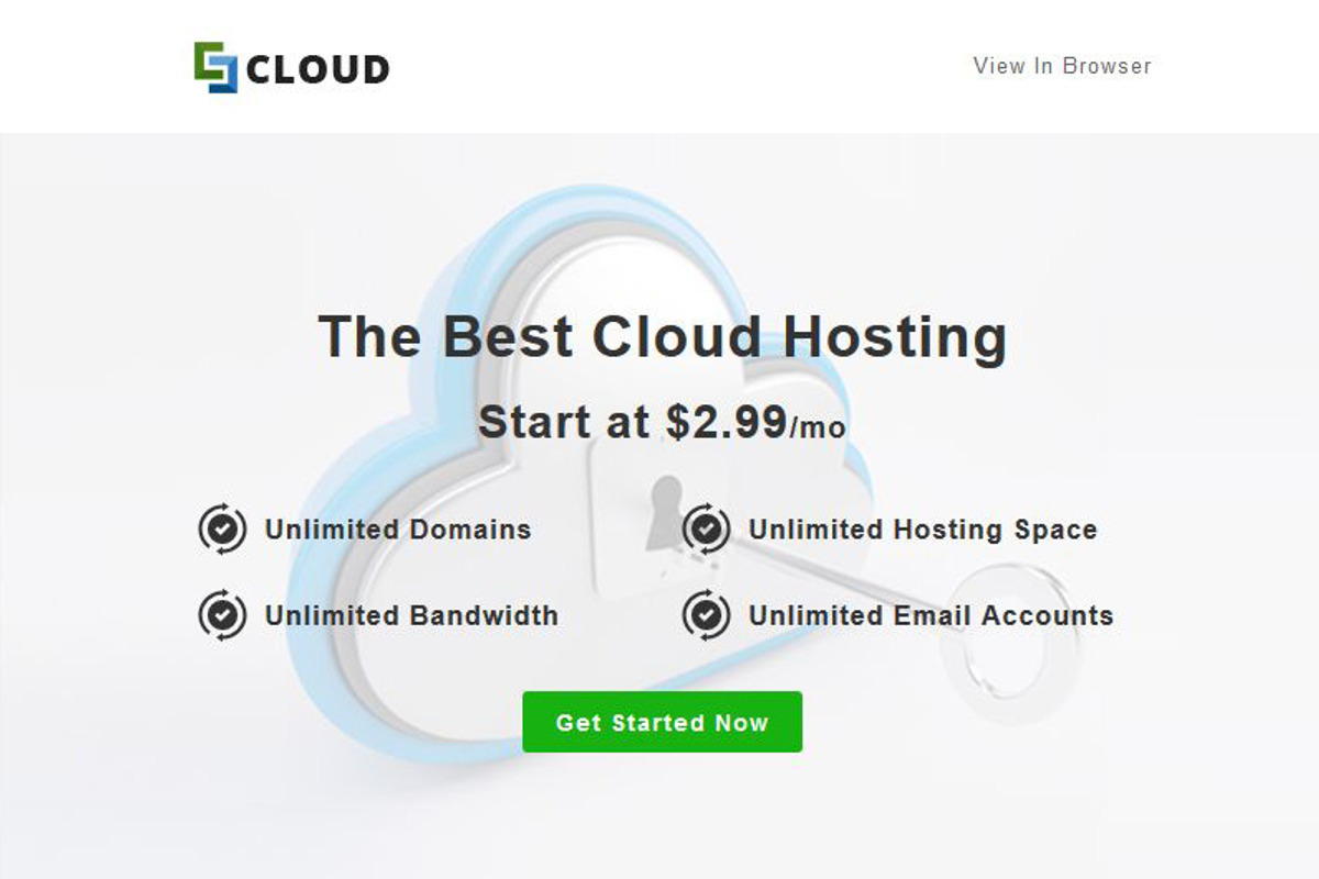 Cloud - Responsive Email Template, an Email Template by Pennyblack ...