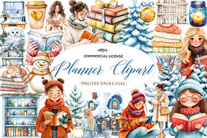 Planner Clipart, an Illustration by CreationArt