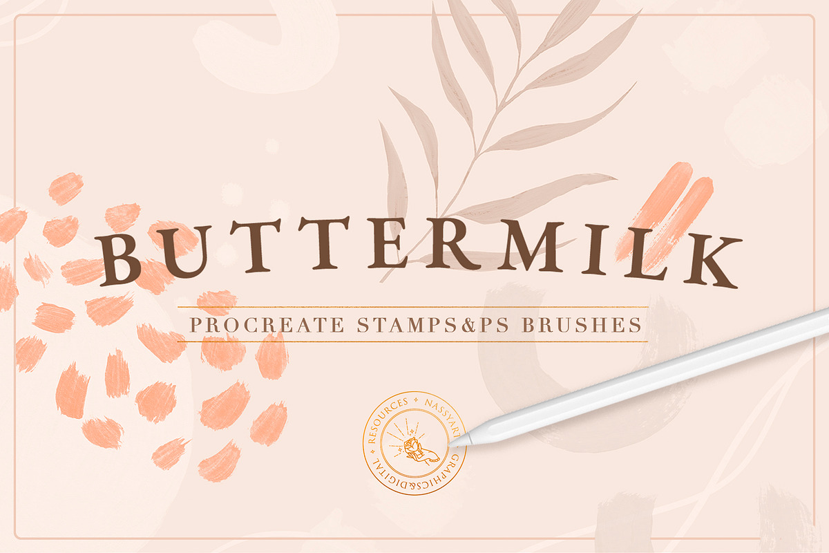 90 Procreate&Photoshop Brushes, a Brush Add-On by NassyArt (Photo 1 of 10)