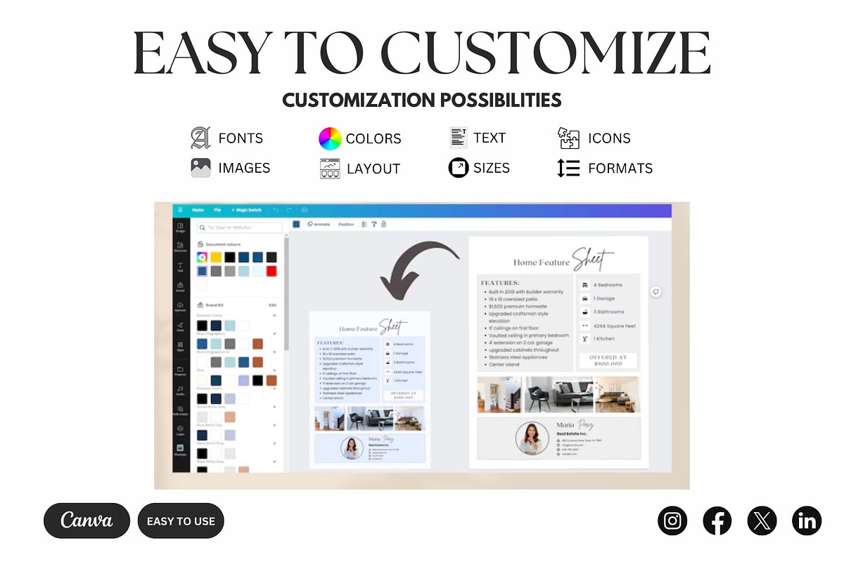 21,500+ Real Estate Canva Templates, a Marketing Template by Studioxhq (Photo 12 of 13)