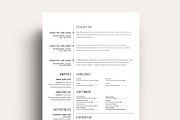 Resume  Design / CV Template, a Resume Template by Runner Design (Thumbnail 3 of 7)