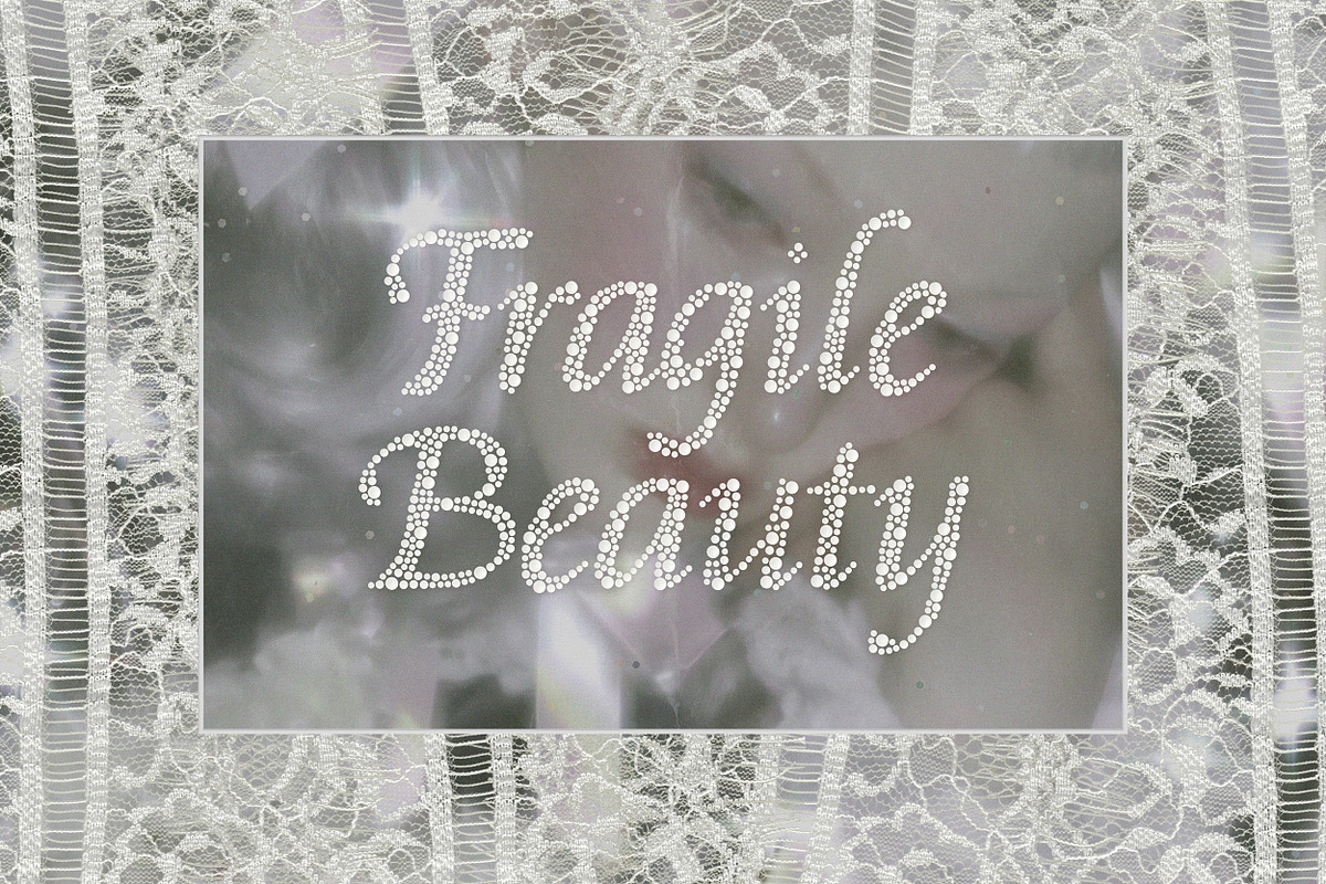 Soft Glow | Decorative Dots Font, a Handwritten Font by AnMark (Photo 2 of 11)