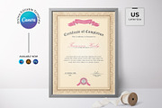 Canva Certificate Template, a Stationery Template by DesignDevisers (Thumbnail 4 of 9)