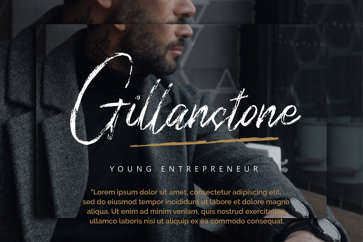 Baskuline Hand Brush Typeface, a Script Font by zeenesia (Photo 9 of 10)