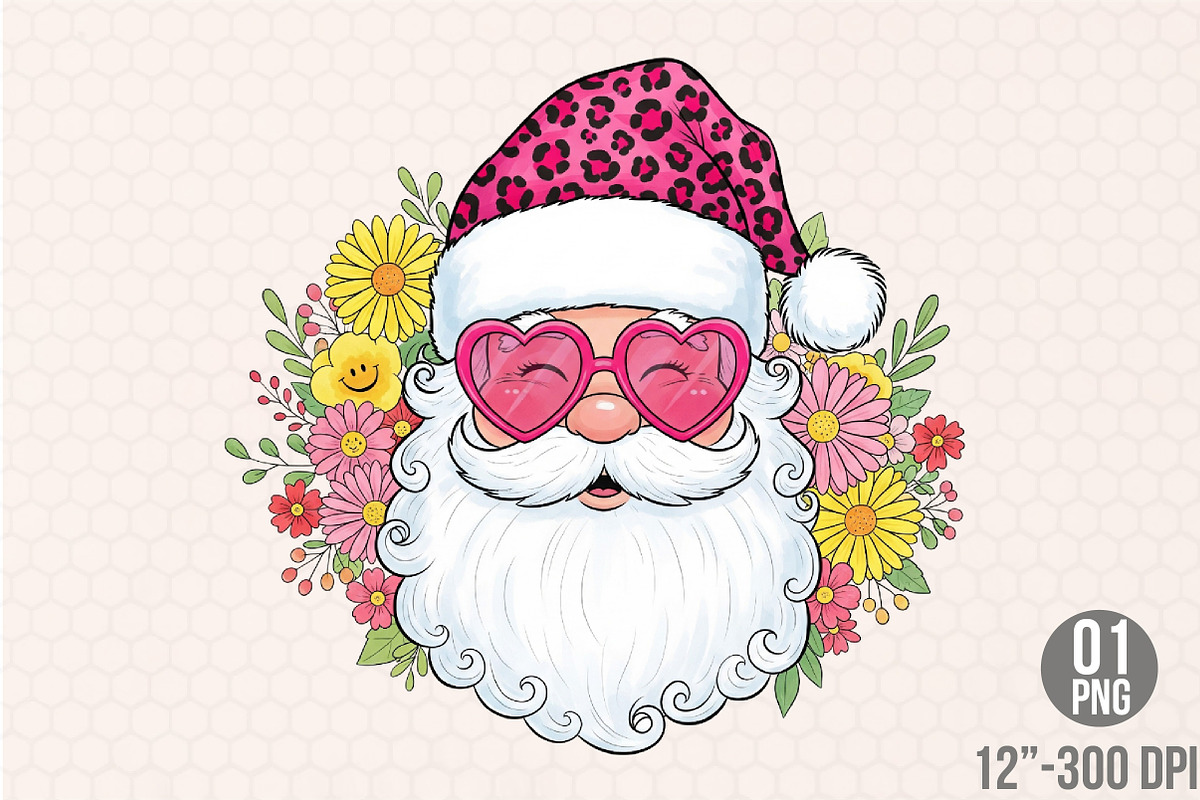 Santa Disco Christmas Png, an Illustration by Designking (Photo 1 of 4)
