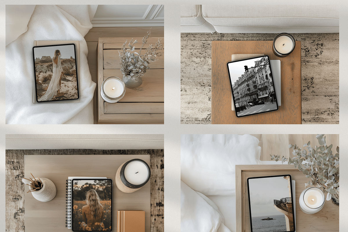 Canva iPad Boho Mockups, a Mockup by Asha Glenn Design Studio (Photo 3 of 20)