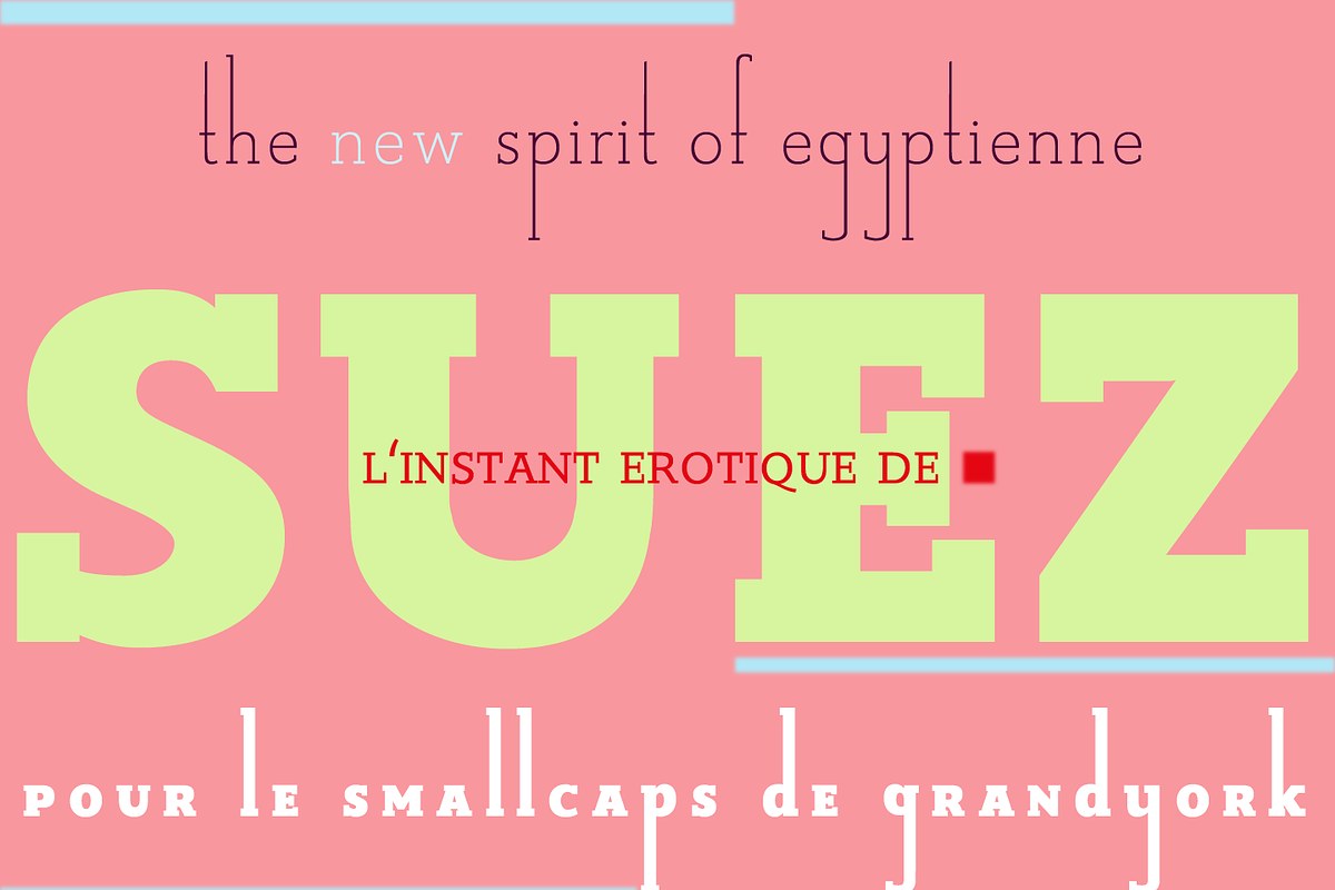 Suez font preview 2