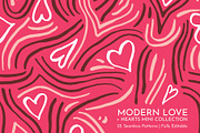 Modern Love | Seamless Patterns, a Pattern Graphic by The Collective Studio (Thumbnail 1 of 9)