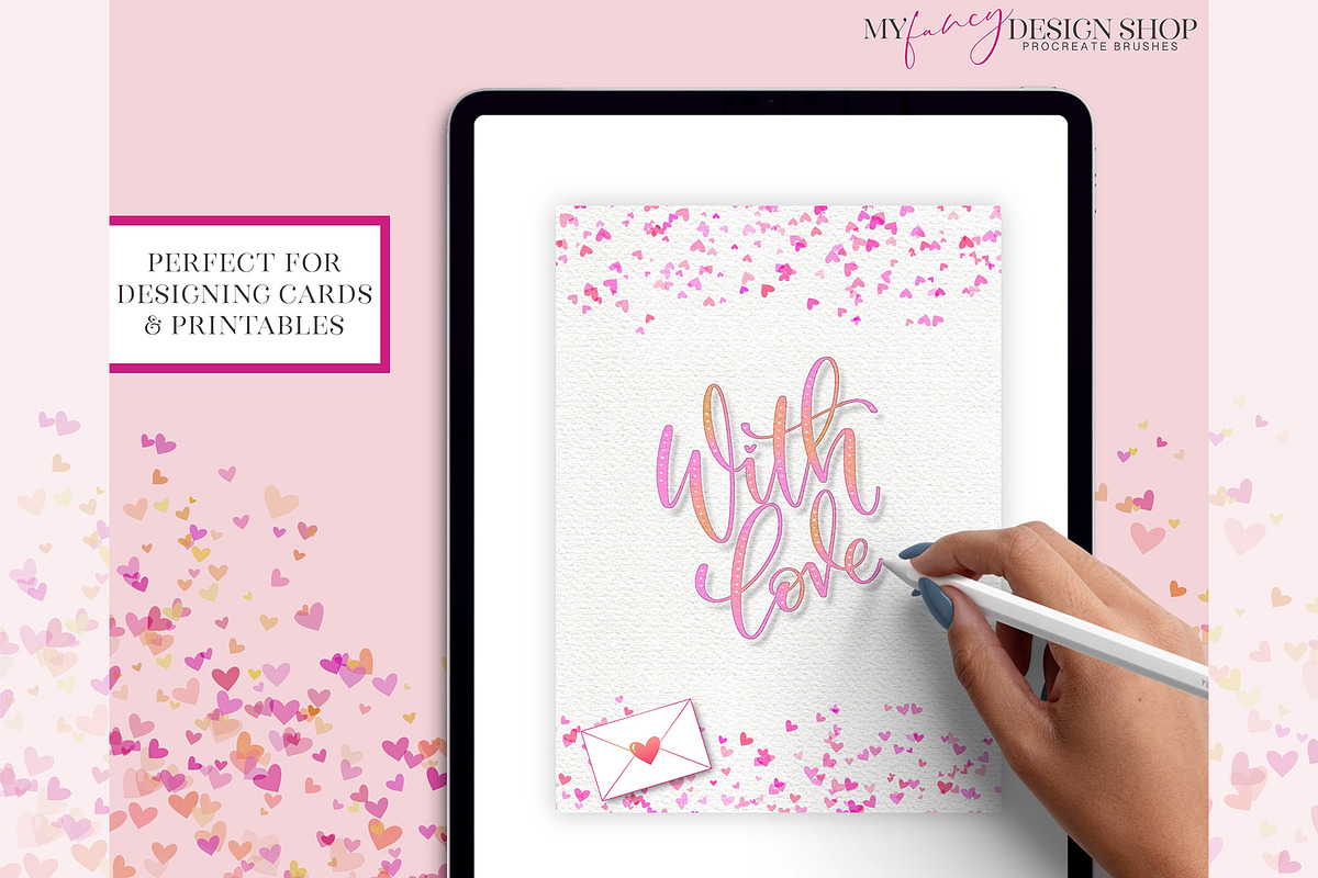 Procreate Valentine Brush Set, a Brush Add-On by My Fancy Design Shop (Photo 5 of 11)