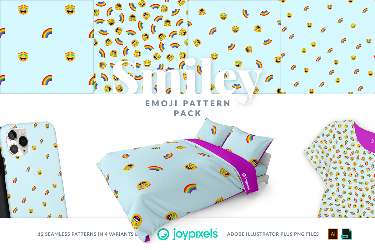 Smiley Emoji Patterns by JoyPixels®, a Pattern Graphic by joypixels (Photo 12 of 13)