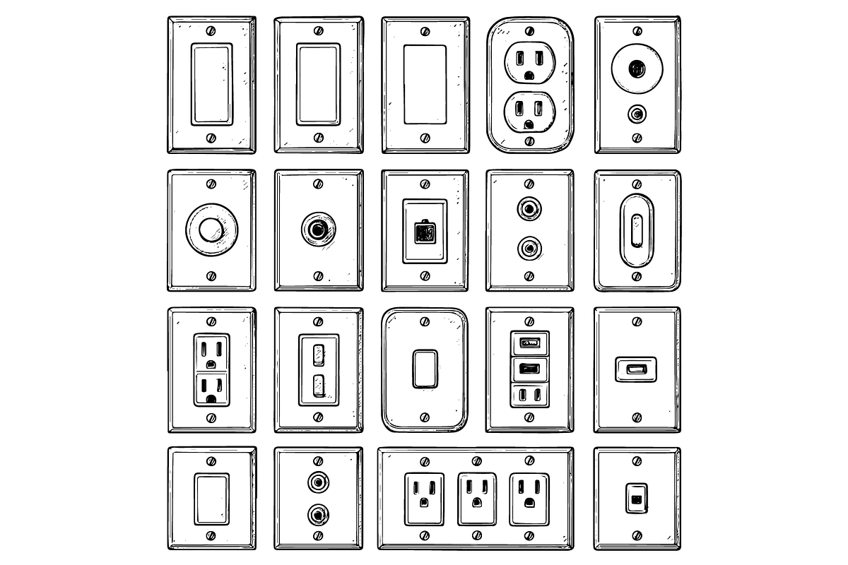 Electrical Outlet and Switch Plates, an Object Graphic by RT Studio (Photo 2 of 3)