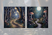 Enchanted Forest Digital Papers, a Background Graphic by Curve Design (Thumbnail 7 of 12)