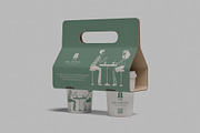 Holder Coffee Cup Mockup, a Packaging Mockup by Hokagata (Thumbnail 2 of 6)