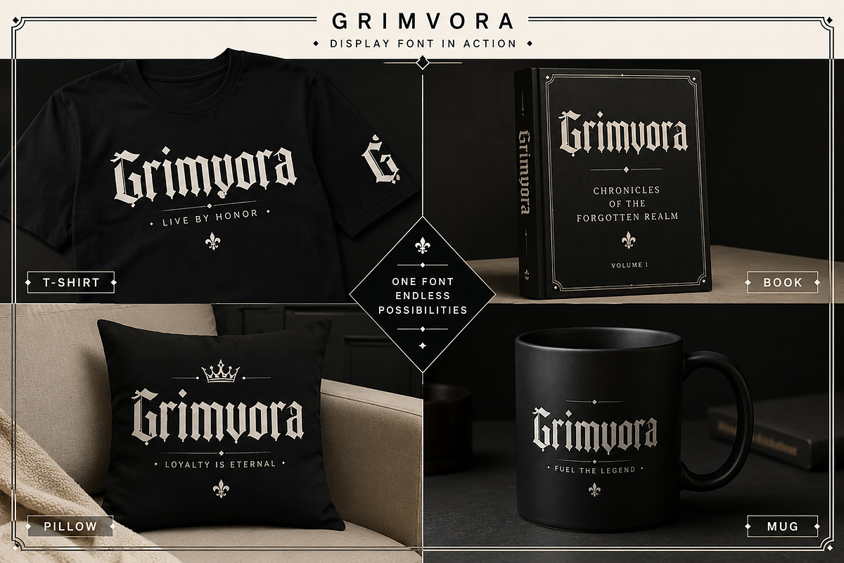 Grimvora, a Blackletter Font by Wow Magic (Photo 2 of 4)