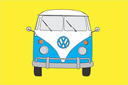 Kombi van seamless patterns, a Pattern Graphic by Kiwi Fruit Punch (Thumbnail 2 of 3)