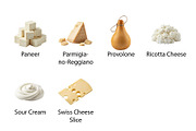 Gourmet Cheese & Dairy PNG Assets, a Food Illustration by Nurlan's shop (Thumbnail 4 of 4)