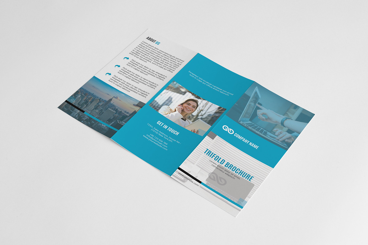 Business Trifold Brochure, a Brochure Template by retrographix (Photo 4 of 5)