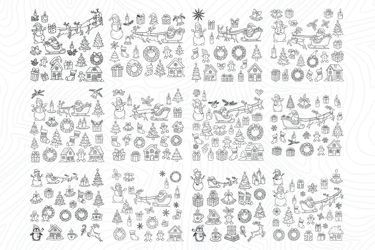1100 Christmas winter EPS collection, a Decorative Illustration by Sofia's Fashion (Photo 9 of 9)